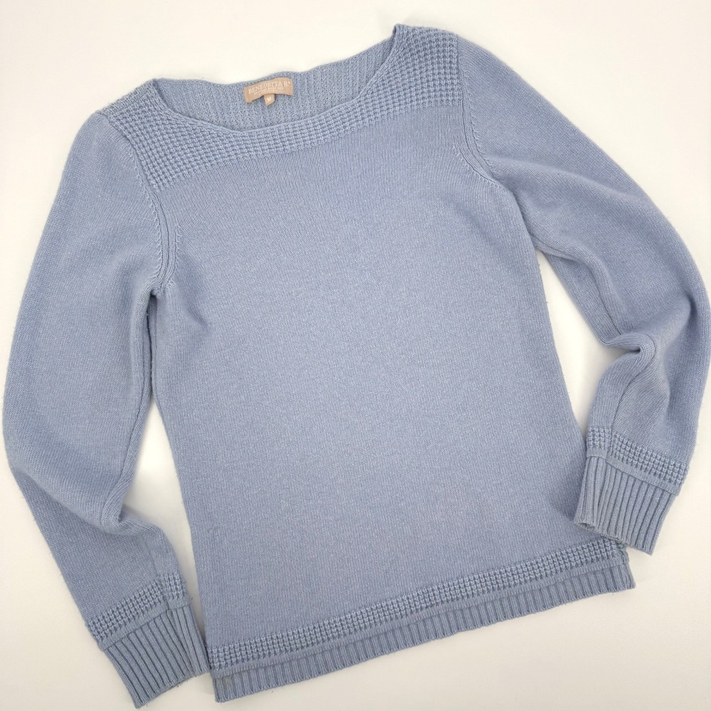 BENEDETTA B knitwear women's‎ blue merino wool blend sweater size M